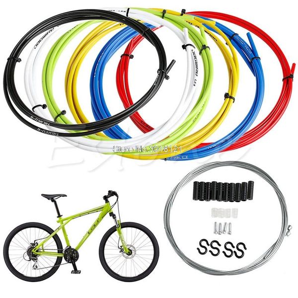 

bike derailleurs front & rear inner outer wire gear brake cable set bicycle shifter
