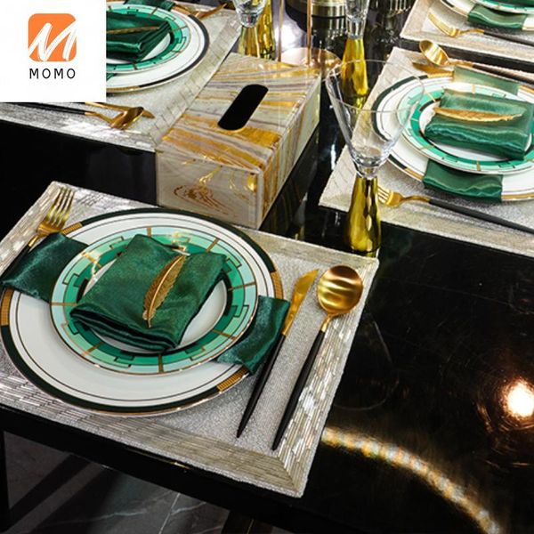 

american western tableware set household european full model room steak fork plate dining table decoration storage bottles & jars