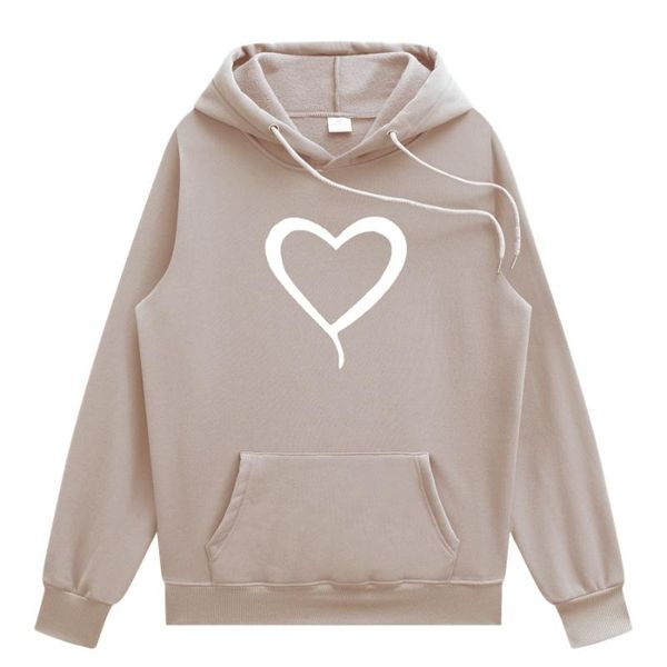 

men's hoodies & sweatshirts men women couples autumn casual pullover fashion hoody hip hop harajuku pattern love printed s-3xl, Black