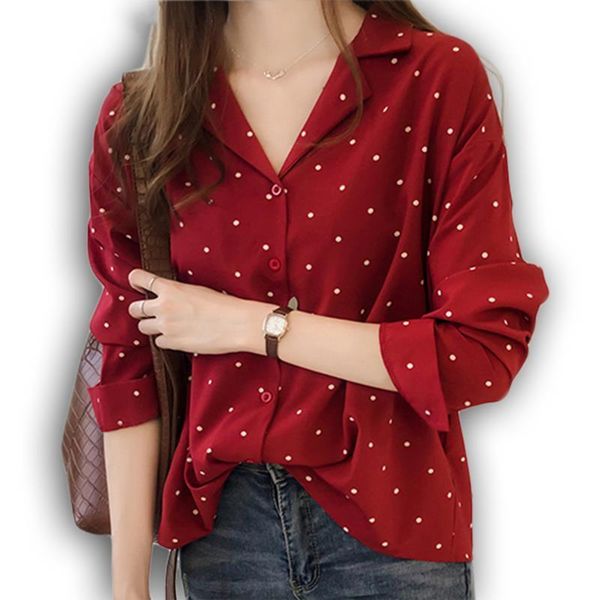 

women shirt fashion puff sleeve blouse femme mujer plus size turn down collar womens shirts long elegant feminine blouses, White