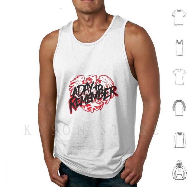 

a day to remember band logo tank vest 100% cotton adtr records music pop punk rock hardrock hard, White;black