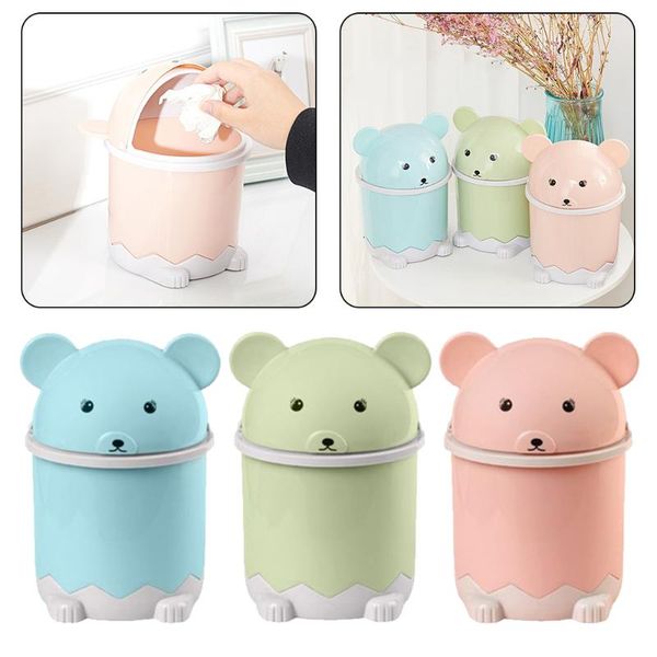 

waste bins portable garbage storage dustbin desk mini creative covered kitchen living room trash can household cleaning tools