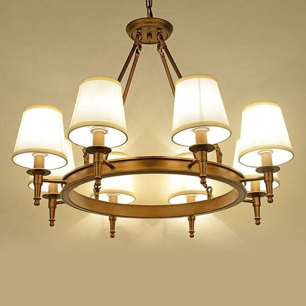 

american country living room iron chandelier nordic simple european style bedroom art lighting chandeliers