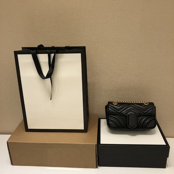 

handbag marmont bag women handbags crossbody black leather bags pochette purse backpack bucket duffle 26/15/7cm #c88