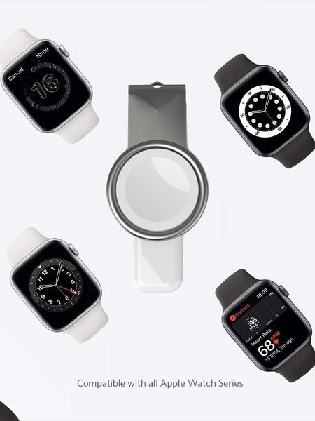 Nuovo caricatore smartwatch magnetico wireless 2 in 1 per iwatch 7 Interfaccia USB di tipo C adatta per Apple Watch 6 se 5 4 3 Ricarica rapida e portabilità