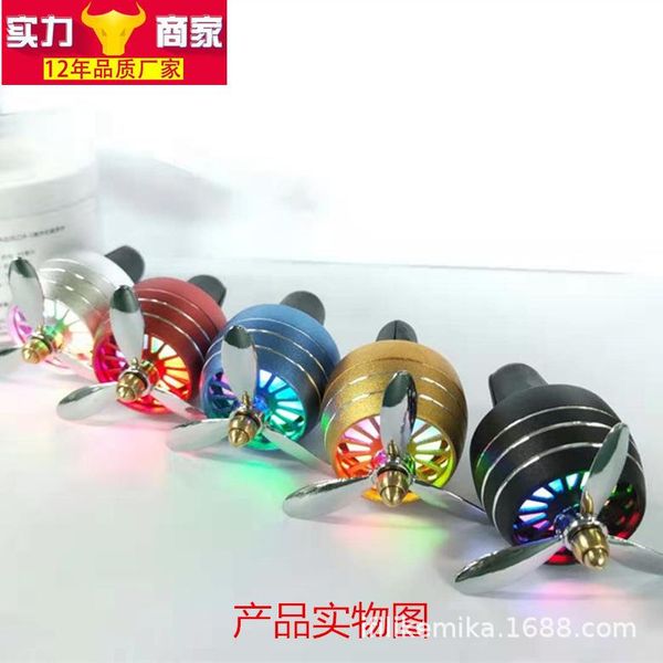 

car perfume, jasmine scented green tea, solid metal film with light [boxed] a fragrance interior decorations