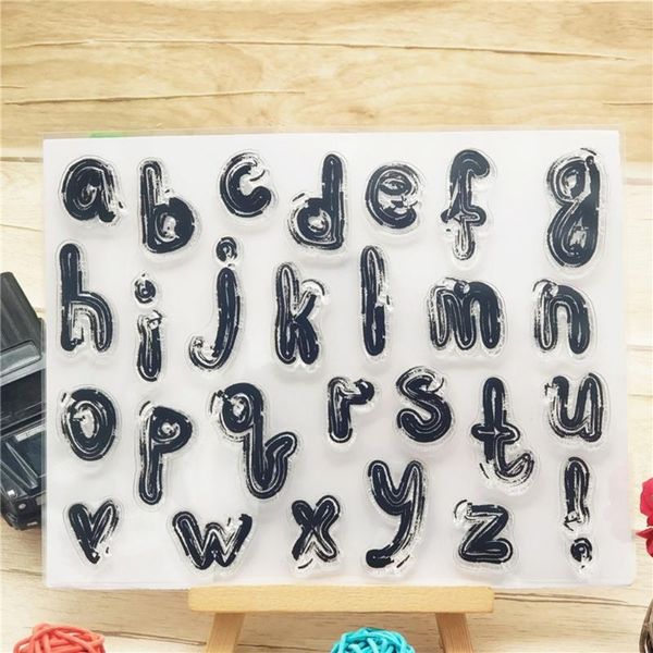 

lowercase letters silicone clear seal stamp diy scrapbooking embossing po decorative paper card gift wrap