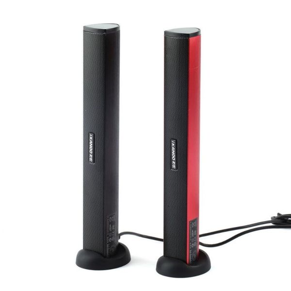 

portable lapcomputer pc speaker 3.5mm jack mini stereo audio bass sound bar stick music player for speakers