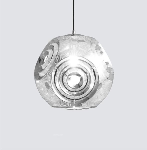 

pendant lamps postmodern minimalist creative stainless steel space planet chandelier romantic rose metal dining model room lamp