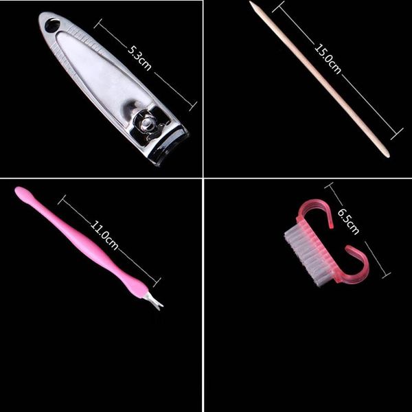 

nail art kits 8pcs pro manicure kit long files brush nails beauty tools set mh88