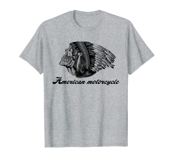 

American Motorcycle Skull Native Indian Eagle Chief Vintage T-Shirt, Mainly pictures