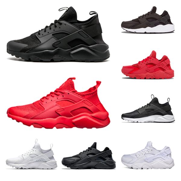 

1.0 huarache running shoes women mens triple black white red outdoor walking trainers sneakers size 36-45