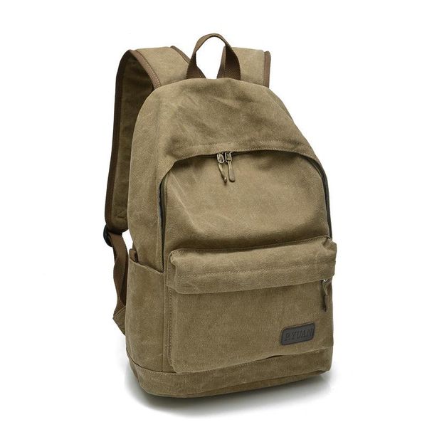 

backpack men canvas college student school bags for teenagers vintage mochila casual rucksack travel daypack pt1106