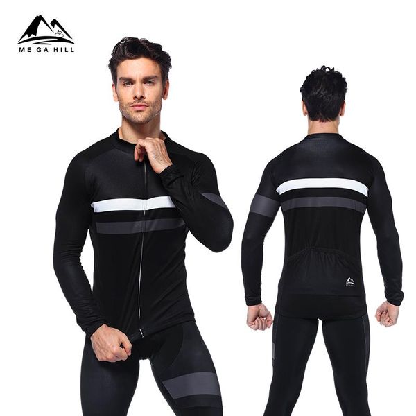 

racing sets 2021 megahill professional team cycling suit suits to ride bicycle uniform spring, summer, autumn road breathable absorb, Black;blue