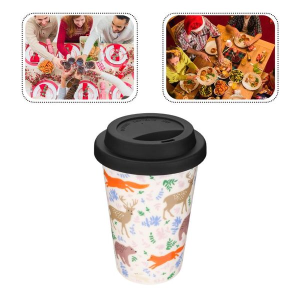 

christmas decorations 1pc creative mug lid ceramics cup home office without handle