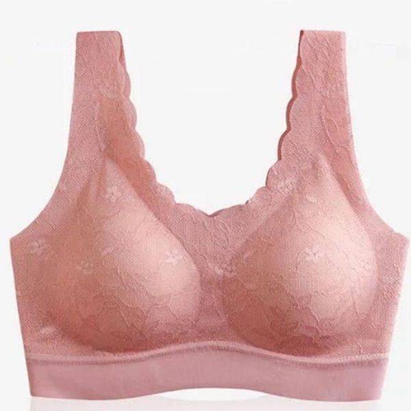 

bras seamless women fitness bra non adjustable push up shockproof wireless female intimate bralette fashion soft comfortable, Red;black