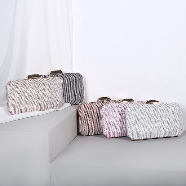 

evening bag dinner hand-made striped flash dress large capacity hand girl