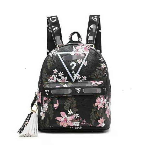 

2021 guss bag new flower letter women's backpack
