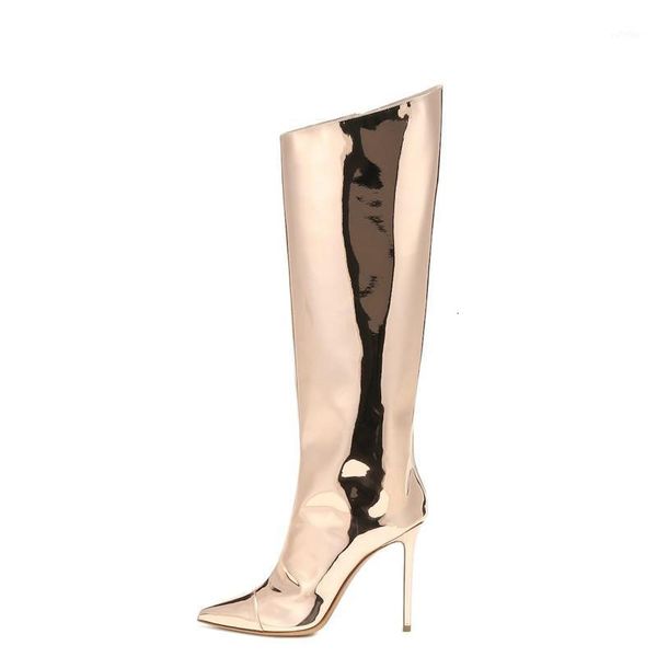 

boots yechne vrouwen cowboy laarzen knie hoge vrouw schoenen mid-kalf wees teen straight rood1 4u56, Black
