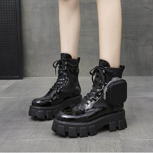 

straight martin women's 2021 short black soled thick heel handsome locomotive boots