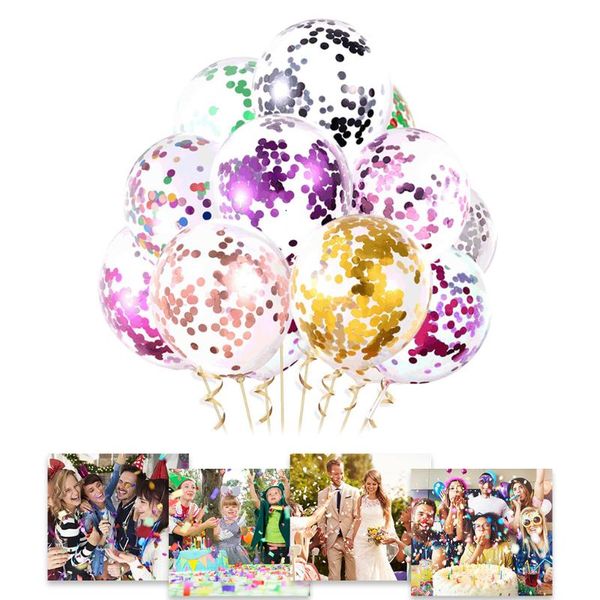 

party decoration 10pcs latex sequin balloon holiday decorative home wedding