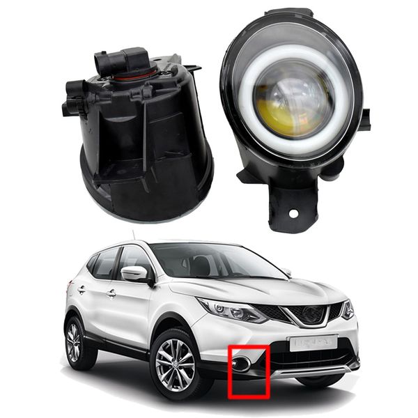 Alta Qualidade Daytime Running Luzes LED Angel Eye Styling Par Neve Light para Nissan Qashqai +2 (J10, JJ10) 2007-2012