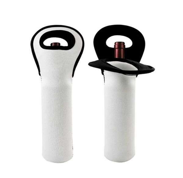 Sublimação Portátil Botta de Garrafa de Vinho Tote Suportes Neoprene Isolados para PROTETOR Cerveja Garrafas de Água Casa Viagem e Piquenique GGA4415