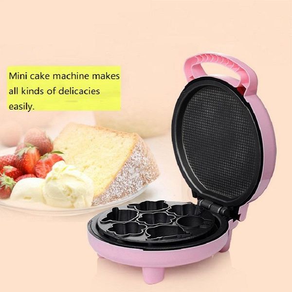 

bread makers mini cake machine, home appliances, multi-functional children's baking automatic waffle egg machine