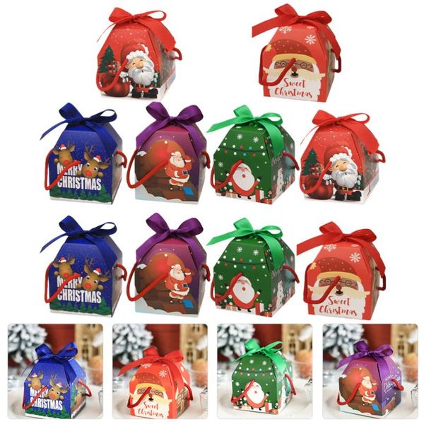 

gift wrap 10pcs chic christmas apple box candy wrapping (mixed style)