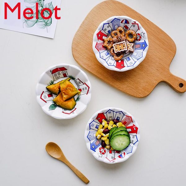 

hand-painted style creative ceramic sauce dipping small dish seasoning mustard soy side household bowls