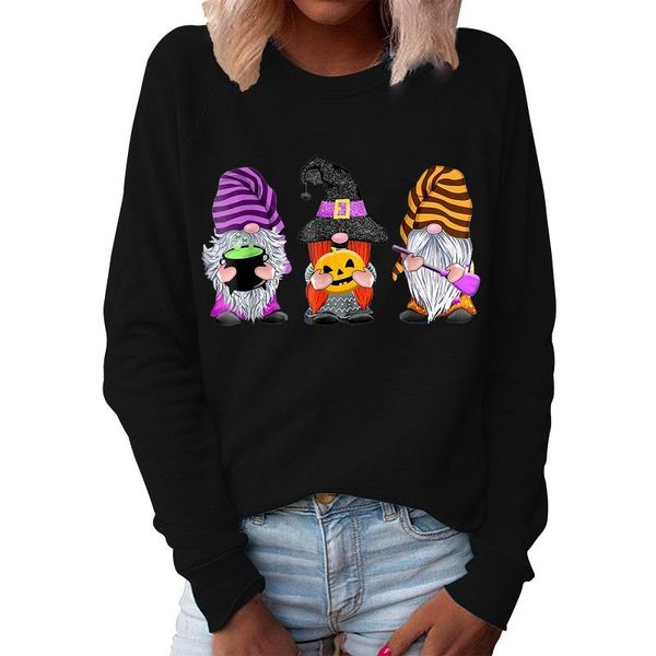 

women's sweaters female pullover, cartoon patterns print round neck long sleeve blouse for girls, /l/xl/xxl/xxxl, White;black