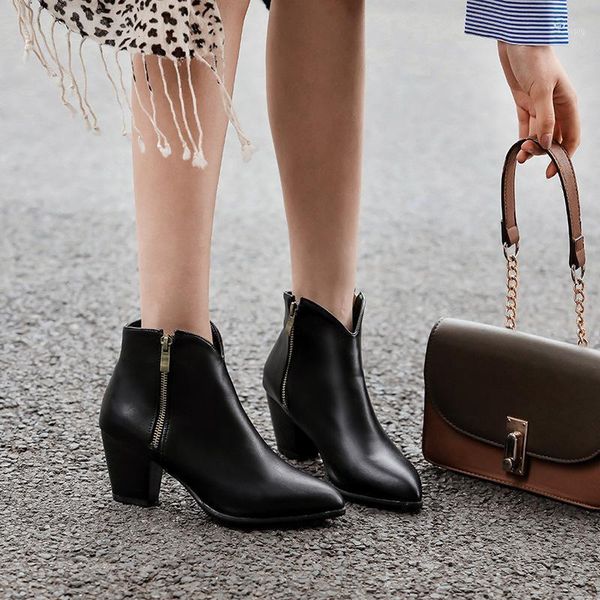 

boots big size shoes woman luxury designer boots-women round toe winter footwear large fashion low mid-calf rubber mid1 1heo, Black