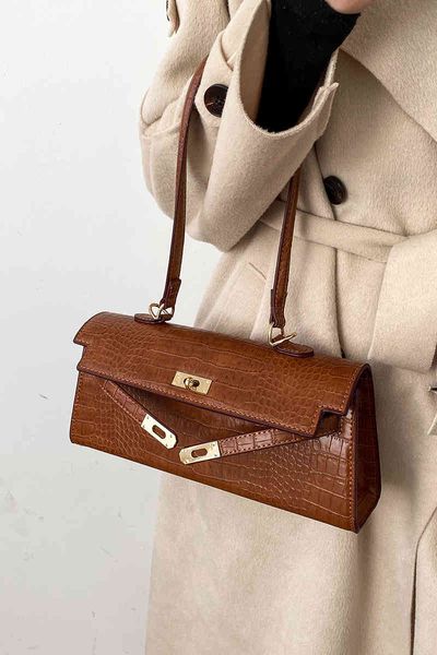 

women's 2021 new fashion large capacity crocodile advanced single shoulder messenger bag