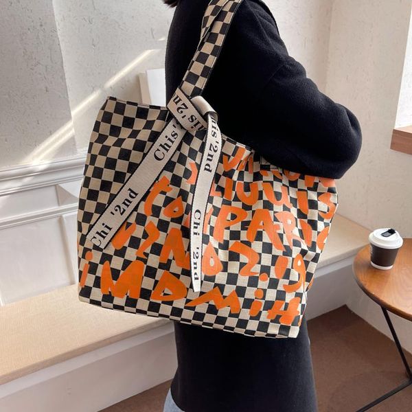 

evening bags women canvas totes eco-friendly shoulder big capacity shopping