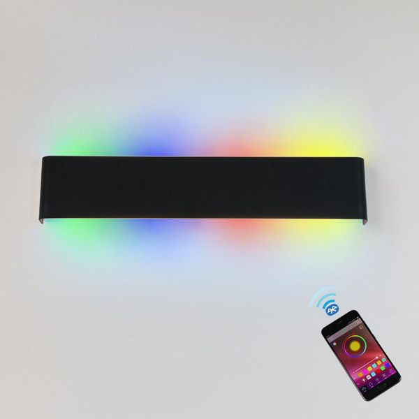 

indoor bluetooth app wall light remote control dimmable led lamp rgbw used for holiday decoration daily lighting ac90-260v