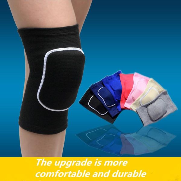 

elbow & knee pads 1 pcs nylon football volleyball soccer cycling support yoga basketball training protection dance kids, Black;gray