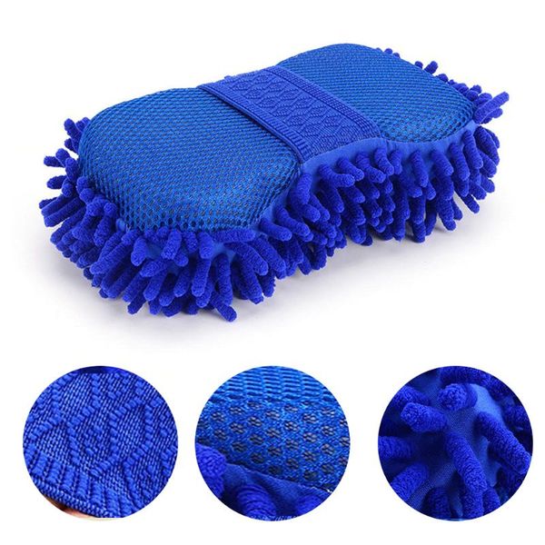 

car sponge chenille microfiber motorcycle wash tools vehicle mitten cloth cleaning polishing for washing truck suv