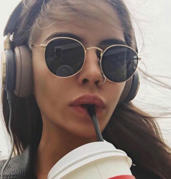 

lx brand luxury vintage mirror brand designer sunglasses women/men classic round outdoor sun glasses uv400 oculos de sol gafas, White;black