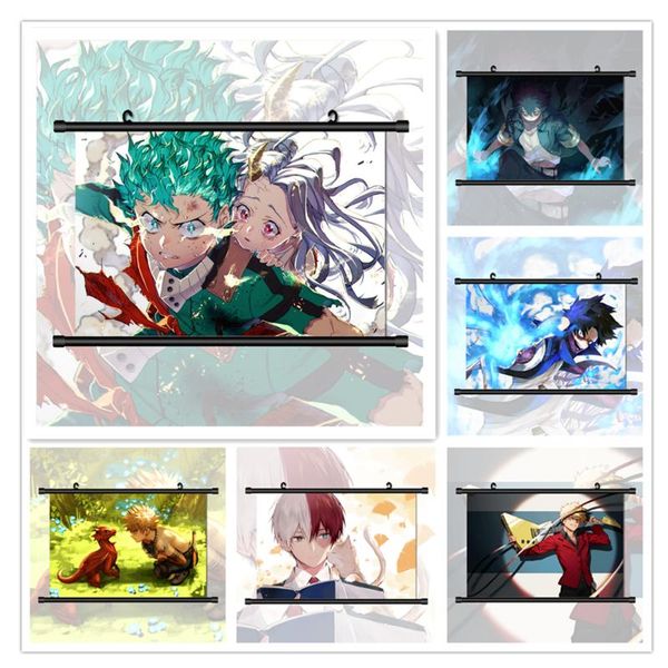 

paintings wtq boku no hero academia anime manga hd print retro poster canvas painting posters wall decor art picture home deco