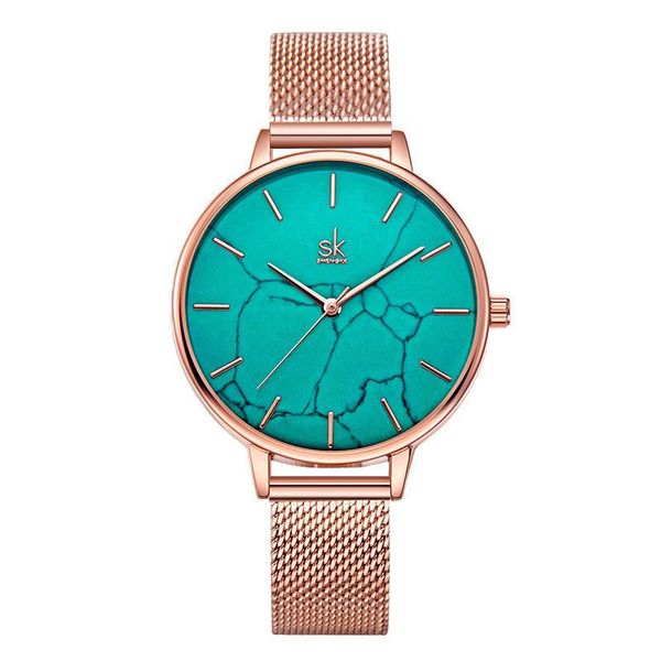 

anke store 2021 fashion ladies milan quartz watch with belt designer dress womens watches reloj de mujer wristwatches, Slivery;brown