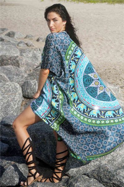 

women's cotton floral long coverups for women holiday seaside swimsuit cover up beach sunscreen sarongs swimwear kaftan beachwear, White;black