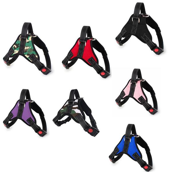 

dog collars & leashes breathable adjustable pet harness no pull for puppy small medium large dogs vest safety products