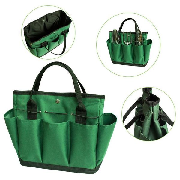 

planters & pots durable multi pockets tote garden bag handle tools organizer storage portable working kit supplies