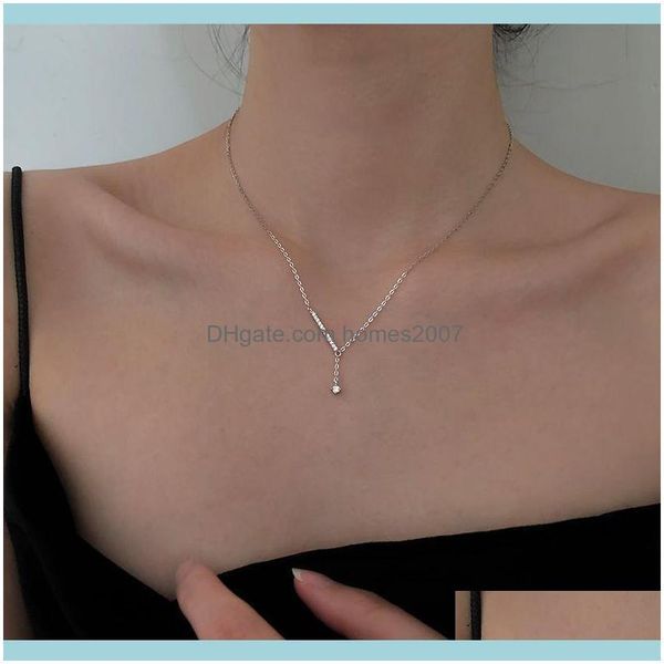 

necklaces & pendants jewelrykik trendy jewelry thin chain necklace selling delicate design zircon pendant for women engagement gifts chains, Silver