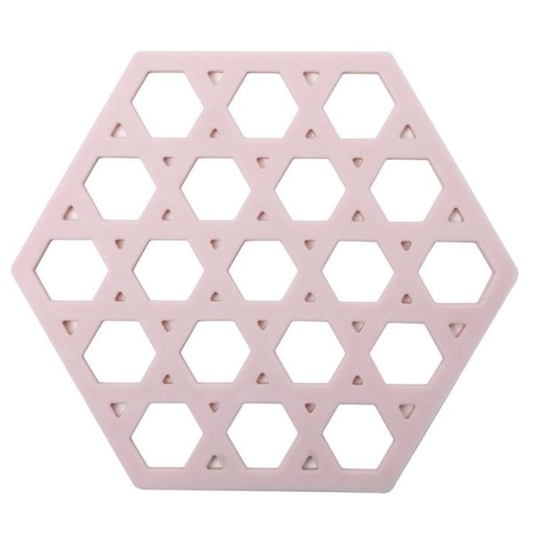 

mats & pads hollow-out design geometric pattern thickened creative thermal insulation mat kitchen anti-scalding pot househol