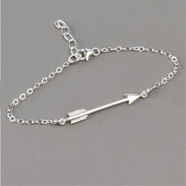 

link, chain fashion adjustable triangle bracelets gold and sillver arrow for women wholesale, Black