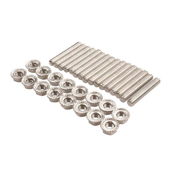 

stainless steel exhaust manifold stud bolts nuts kit for 4.6&5.4 liter v8 engine 2 manifolds & parts