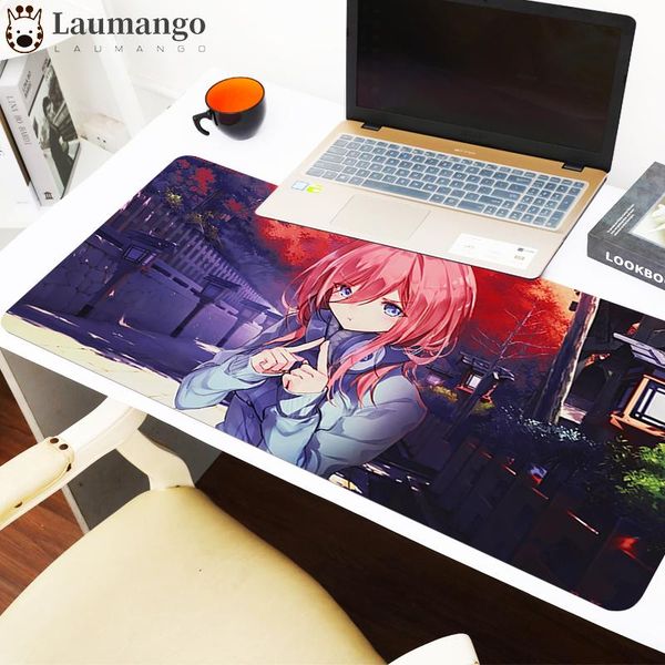 

mouse pads & wrist rests gaming accessories gamer the quintessential quintuplets big mousepepad cute pad kawaii office non-slip mat deskmat