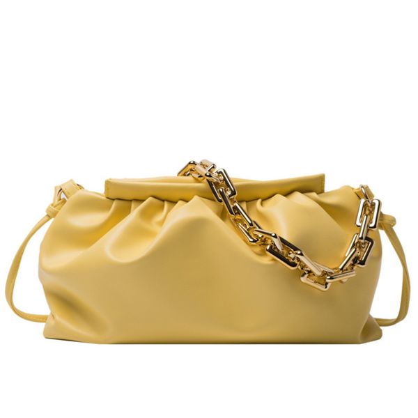 

wholesale bottage wholesale women's bag summer bagspu leather women's bag single shoulder messenger armpit bag thick chain cloud w