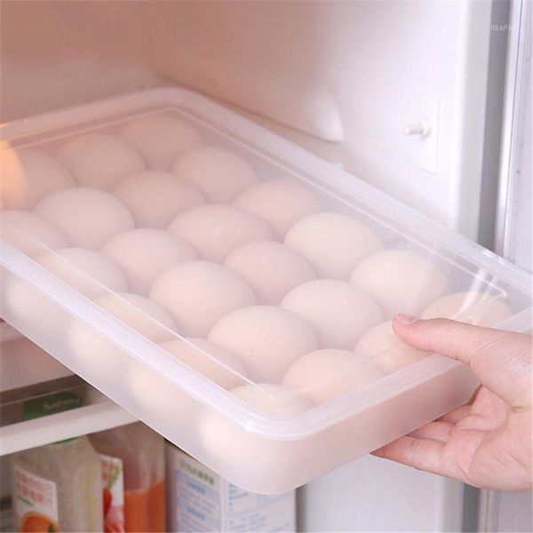 

storage bottles & jars egg holder for refrigerator food dumplings eggs airtight container small plastic box boite rangement plastique